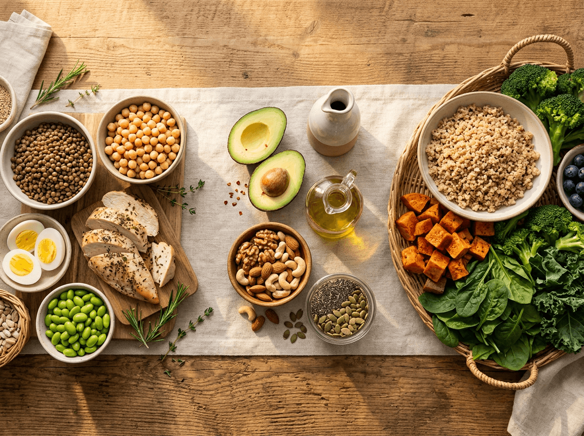 Comparativo visual entre pratos nutricionais adaptados para pacientes usando Ozempic e Mounjaro