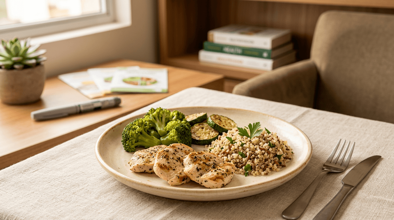 O Que Comer Usando Ozempic ou Mounjaro: Guia Nutricional Completo por Fase do Tratamento