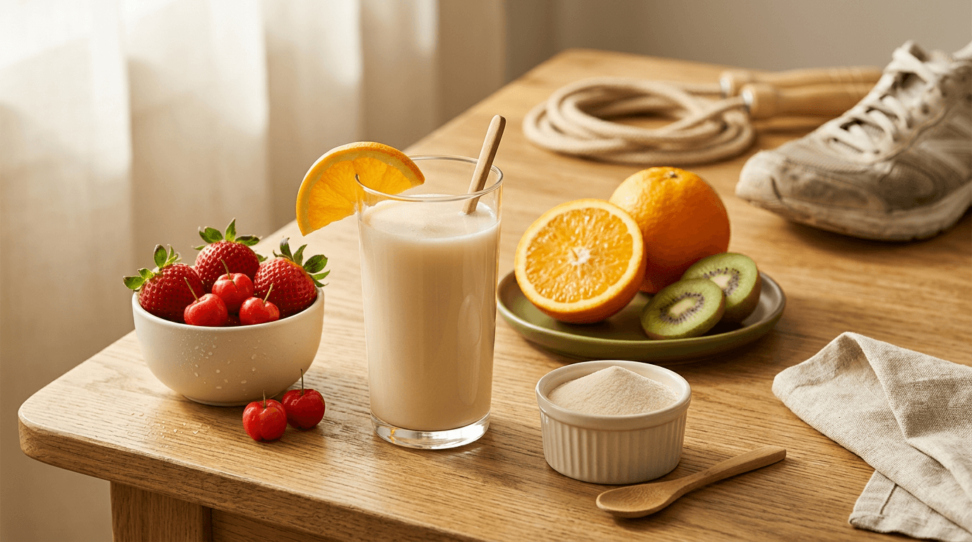 Colágeno e Vitamina C para Tendão: Dose, Timing e Recuperação