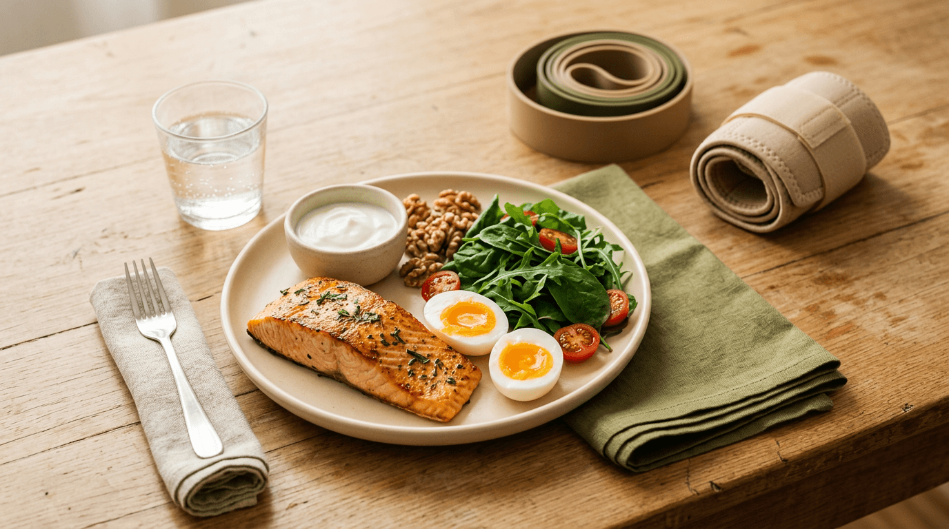 Nutrição para Recuperação de Lesão: O Que Comer para Preservar Massa Muscular na Imobilização