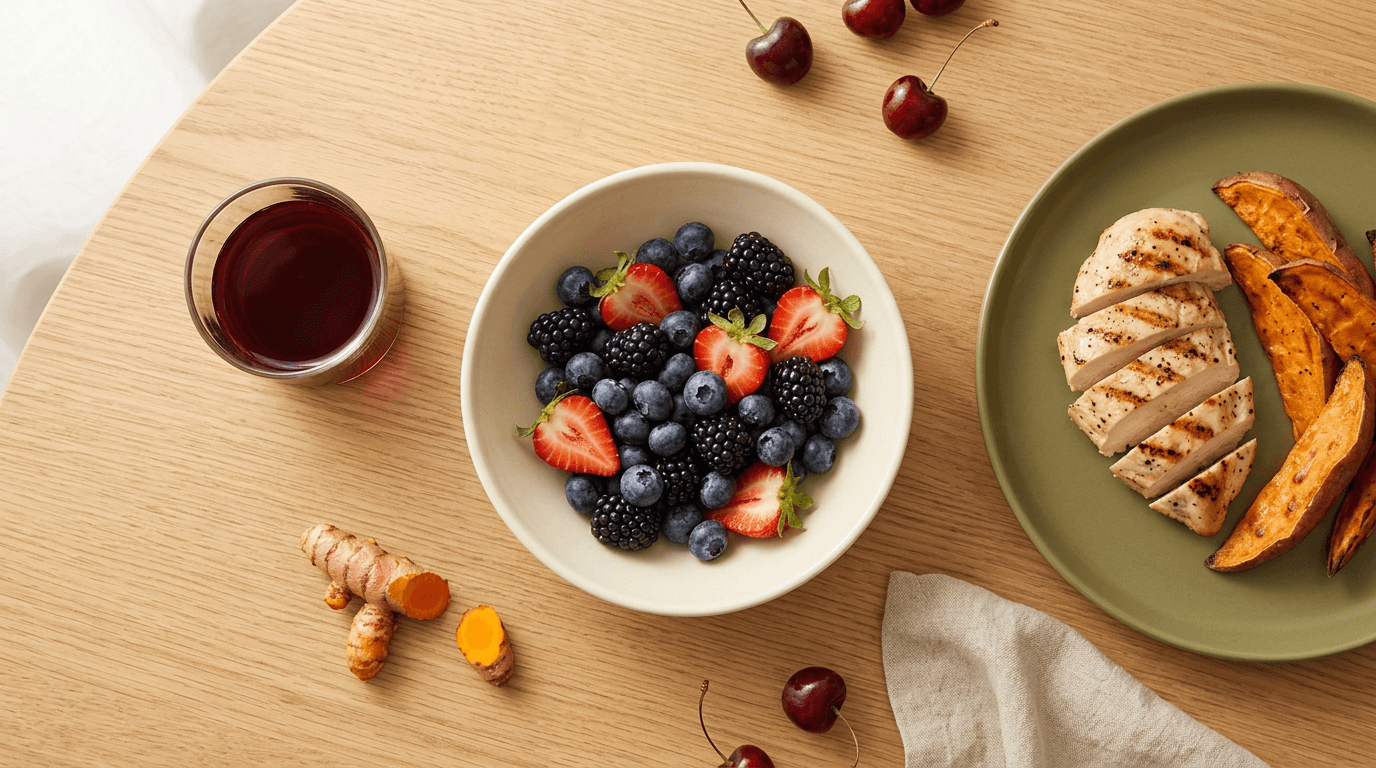 Recuperação Muscular Pós-Treino Alimentação: O Que Comer para Reduzir Dor e Acelerar