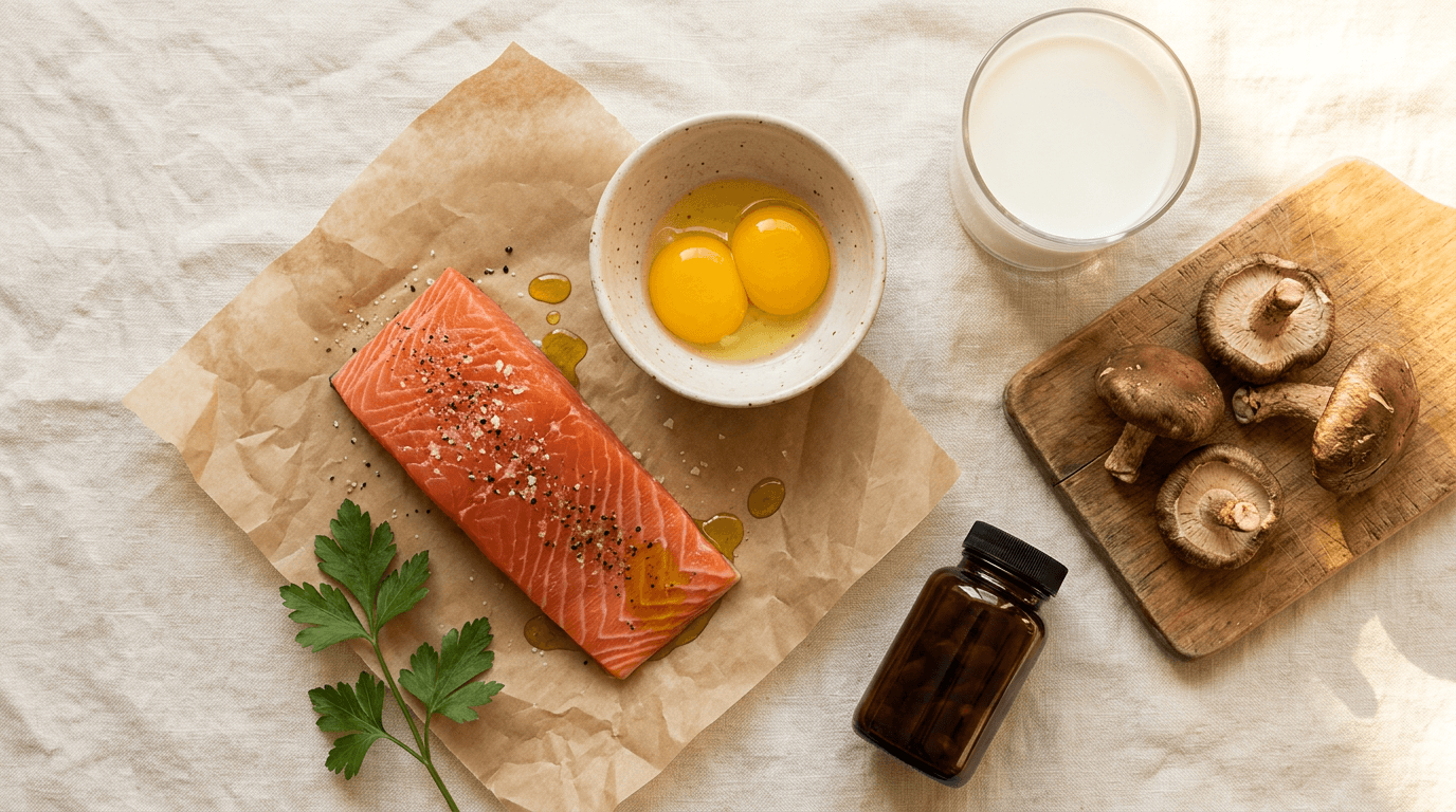 Vitamina D e Saúde da Mulher: Sinais de Deficiência, O Que Comer e Quando Suplementar
