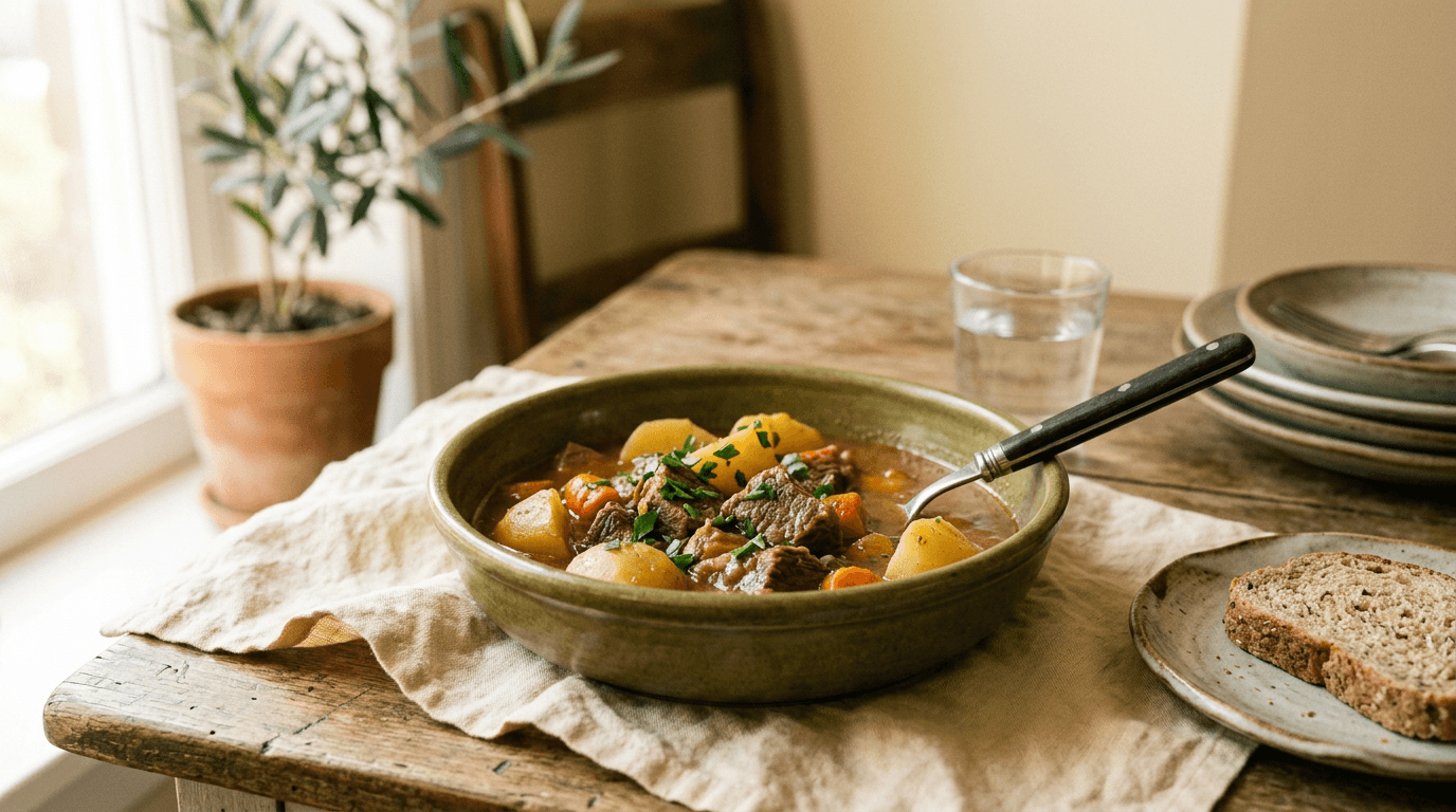 Carne de Panela com Batata e Cenoura