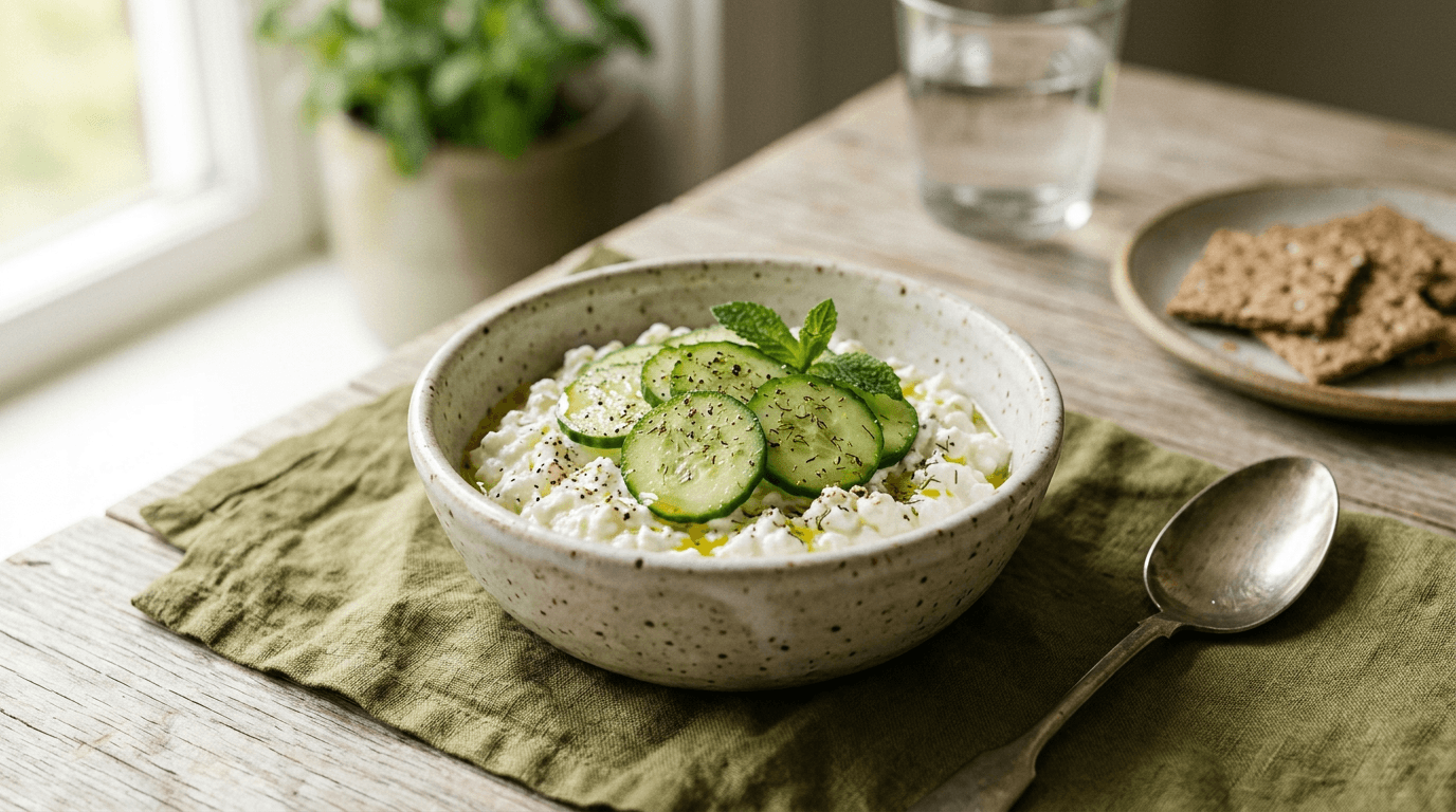 Cottage Temperado com Pepino
