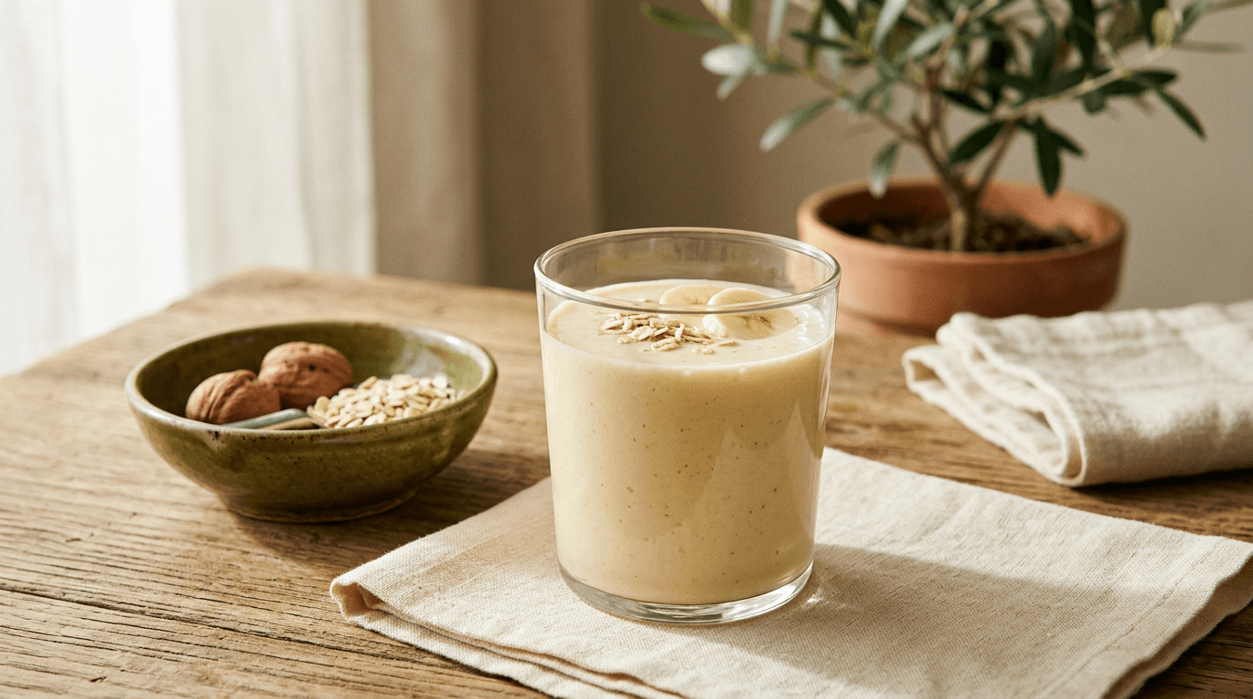 Shake de Banana com Whey (bem simples)