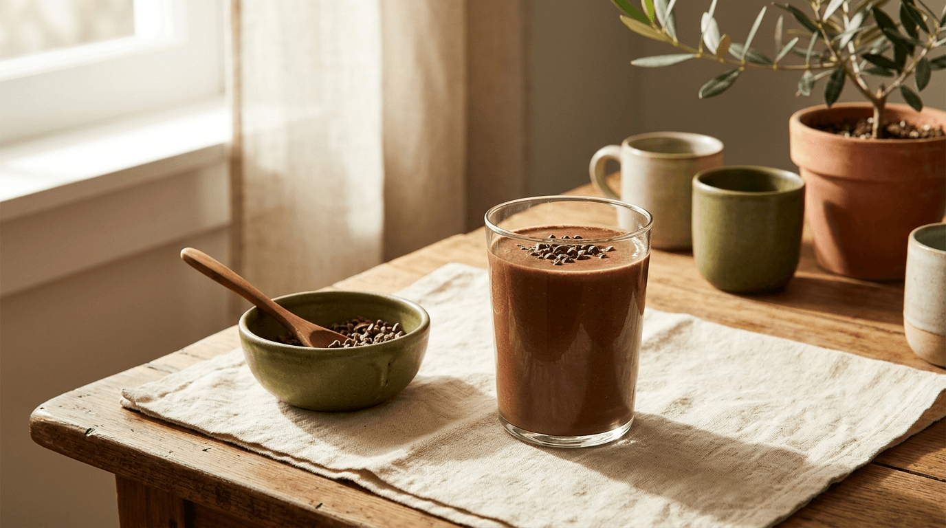 Shake de Café com Cacau (proteico)