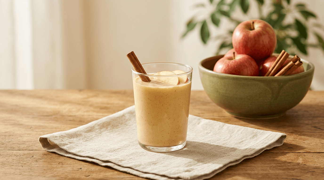 Shake de Maçã com Canela (proteico)
