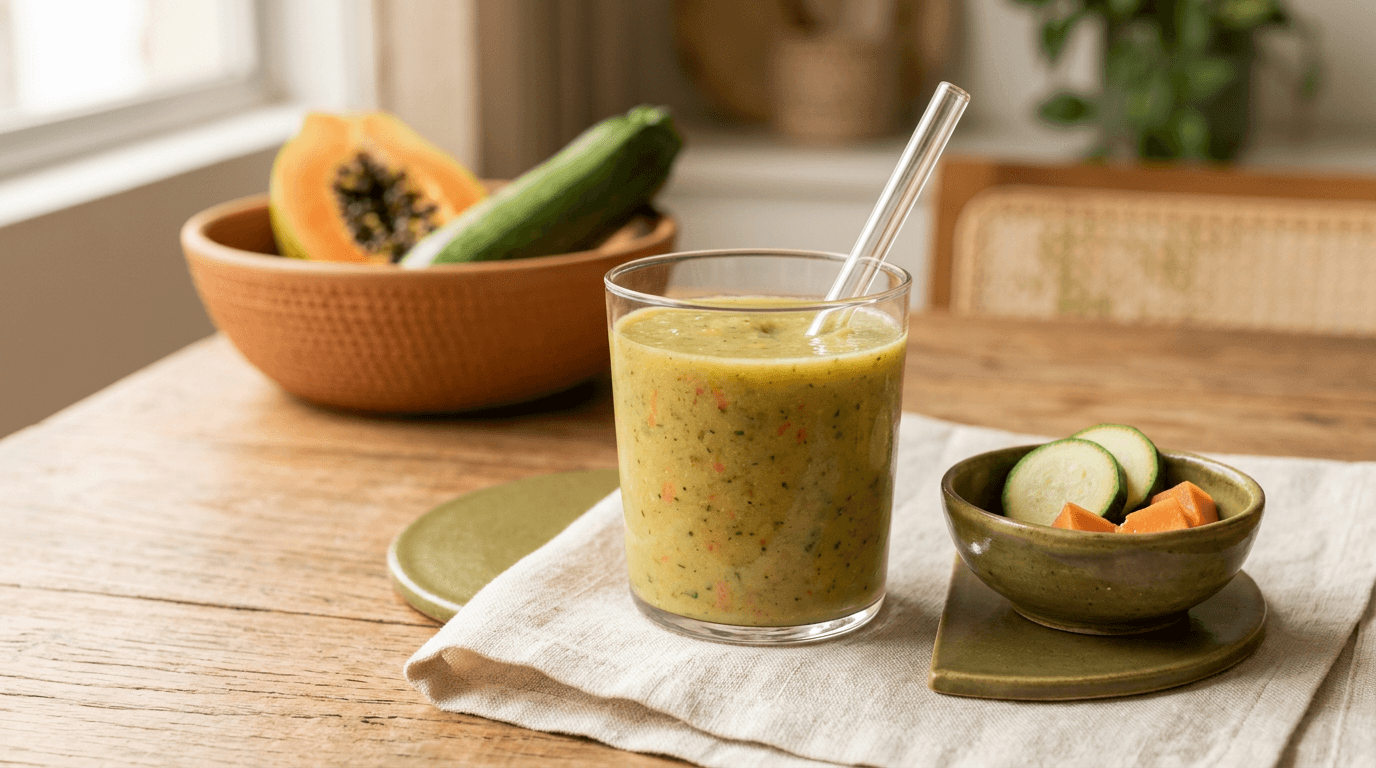 Shake de Mamão com Abobrinha