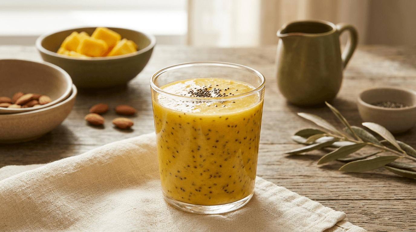 Smoothie de Manga com Chia (opcional)