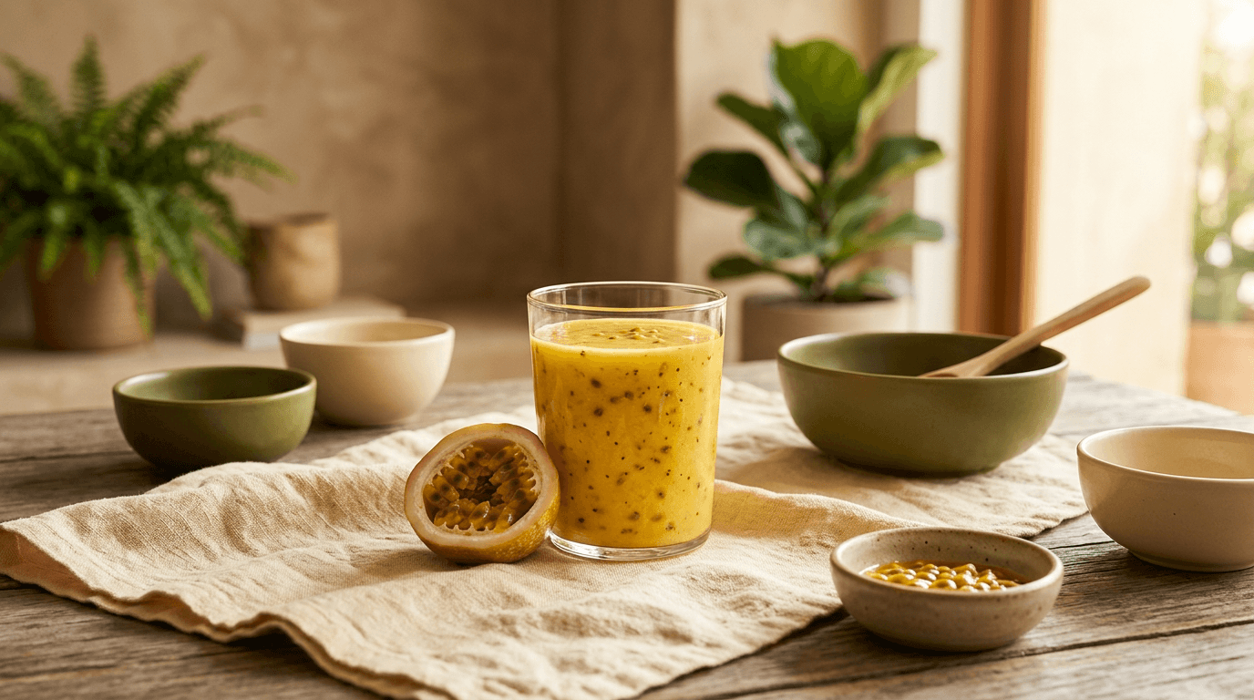 Smoothie de Maracujá com Iogurte