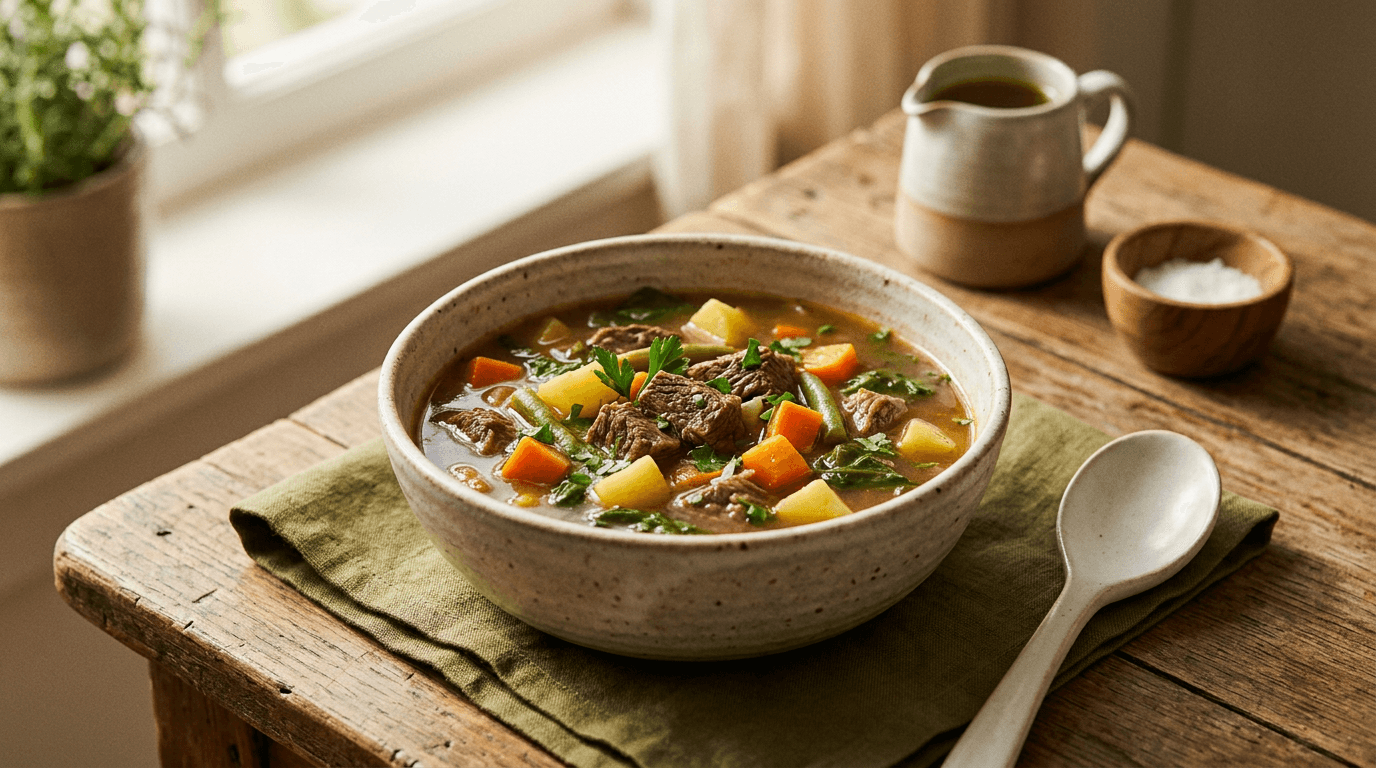 Sopa de Legumes com Carne (uma panela)