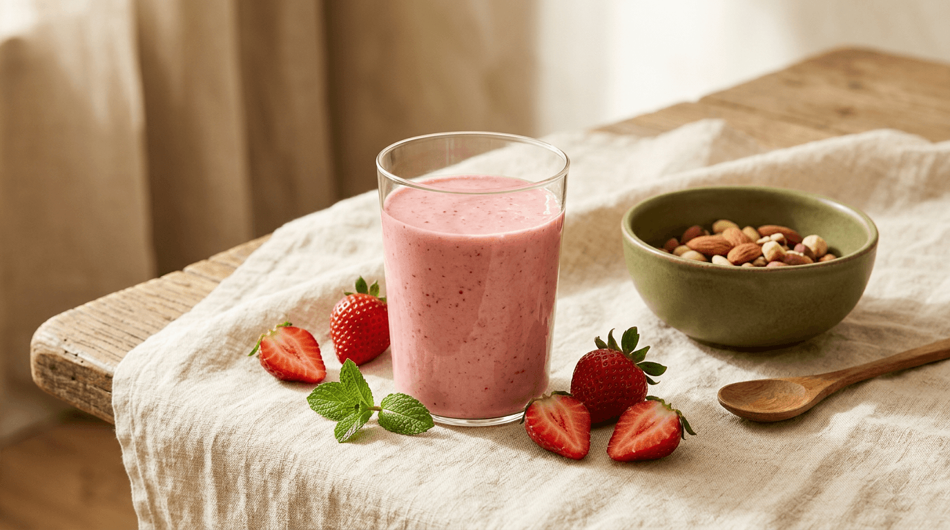 Vitamina Proteica de Morango