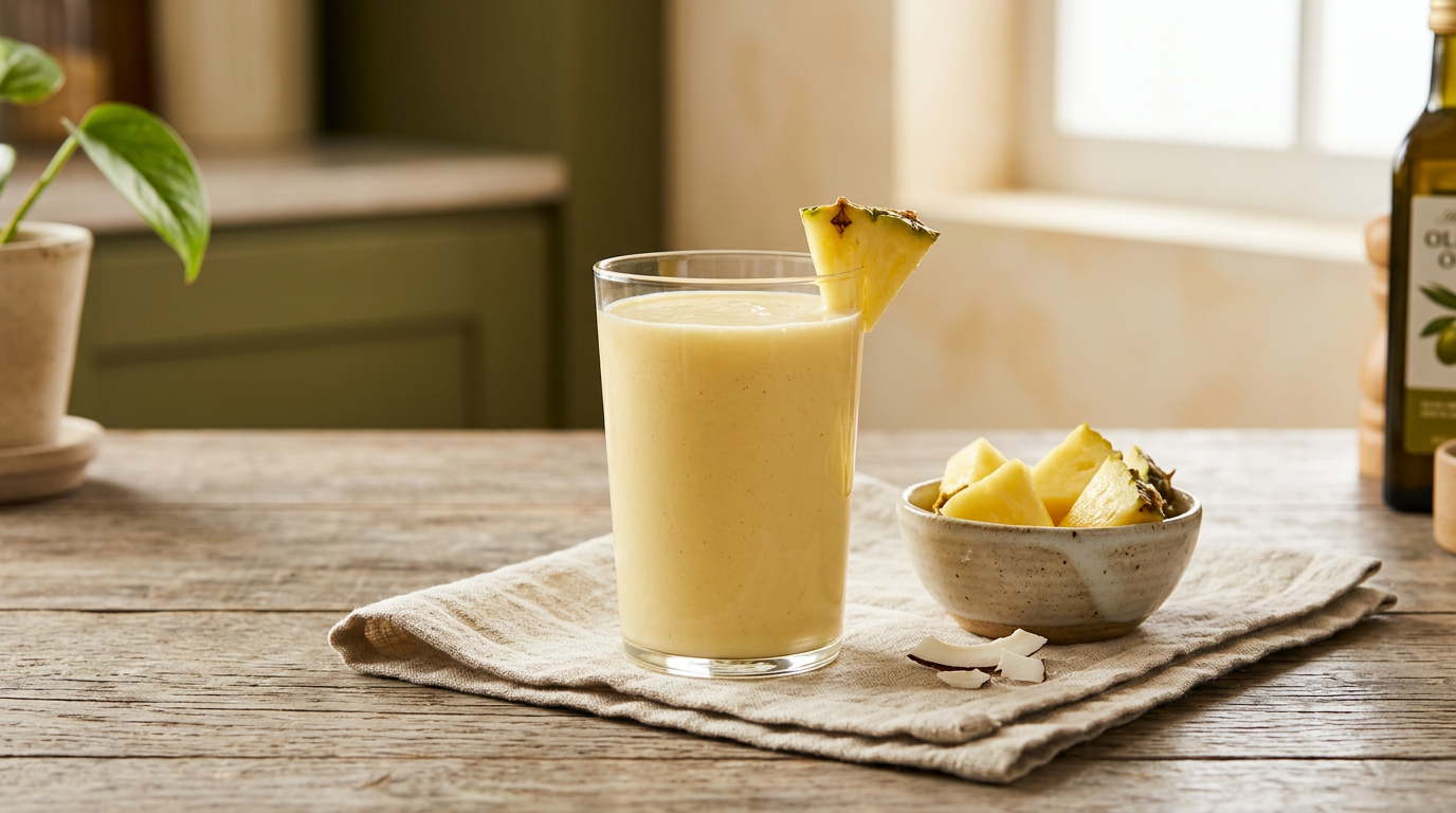 Shake de Abacaxi com Agua de Coco para Hidratacao com GLP-1 | Clínica VILE
